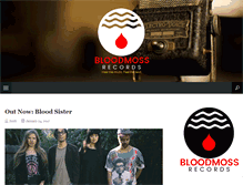 Tablet Screenshot of bloodmossrecords.com